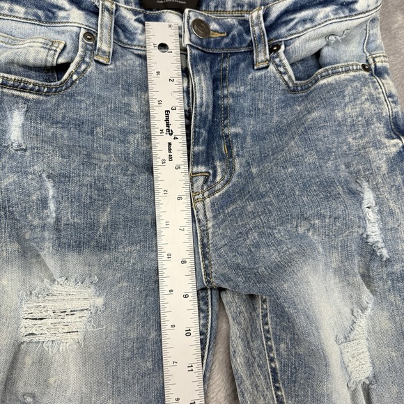 No‎ Boundaries Men's Distressed Slim Fit  Skinny Jeans 30x32 Show (30x28) - Picture 5 of 14
